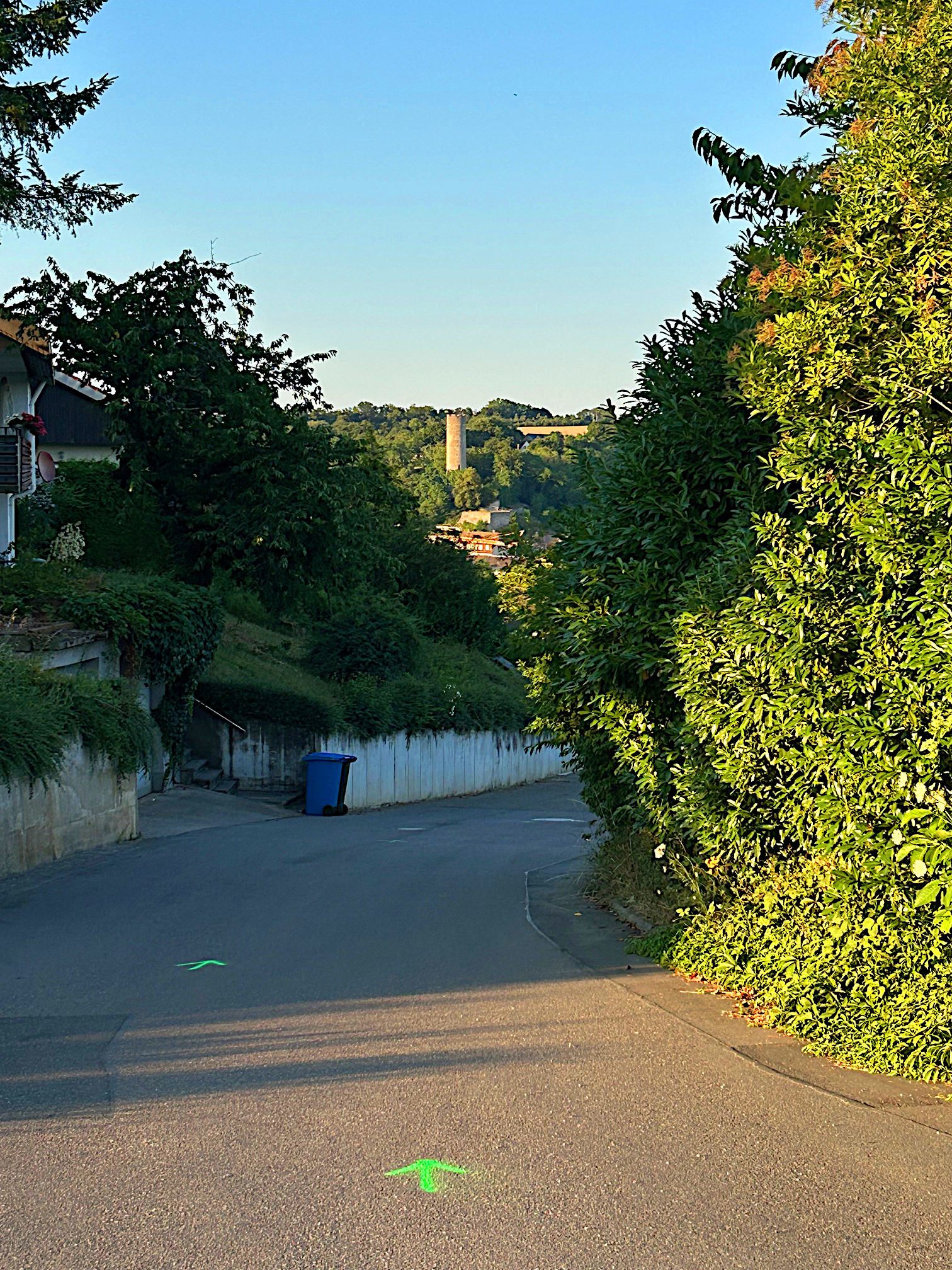 Gänslauf Ortseingang bei km 8,5